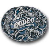 Rodeo Rope Border Enameled Belt Buckle - Siskiyou Buckle - Flyclothing LLC