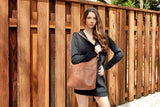 Kiko Leather Zip Tote - Kiko - Flyclothing LLC