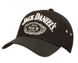 Jack Daniels 6 Panel Black Wool Baseball Cap - Jack Daniels Clothing - Flyclothing LLC