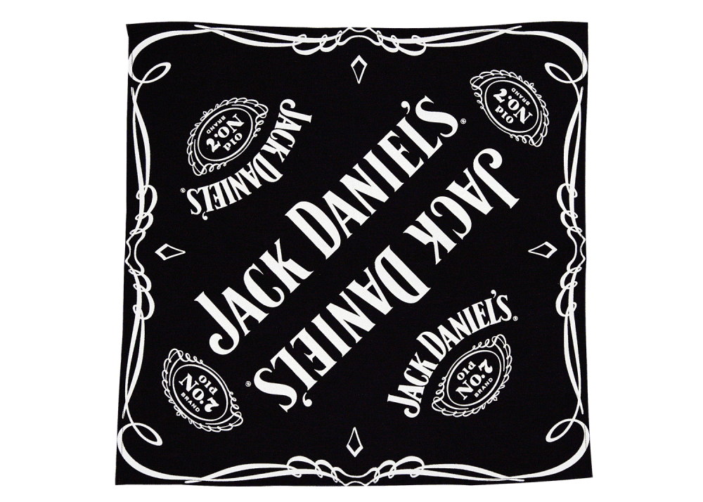 Jack Daniels Cotton Bandana - Jack Daniels Clothing - Flyclothing LLC