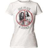 John Lennon Give Peace a Chance juniors tee - John Lennon - Flyclothing LLC