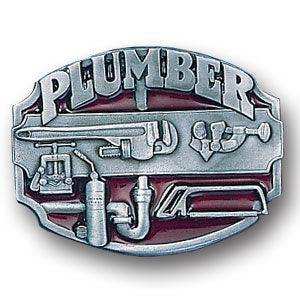 Plumber Enameled Belt Buckle - Siskiyou Buckle - Flyclothing LLC