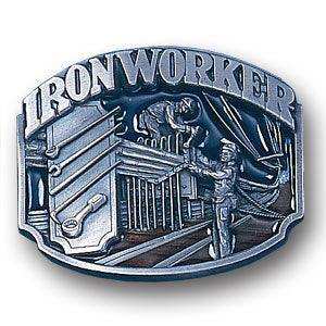 Iron Worker Enameled Belt Buckle - Siskiyou Buckle - Flyclothing LLC