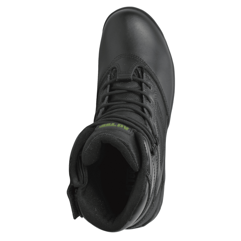 AdTec Men's 6" Full Grain Polishable Leather Side Zipper Tactical Boot Black - AdTec