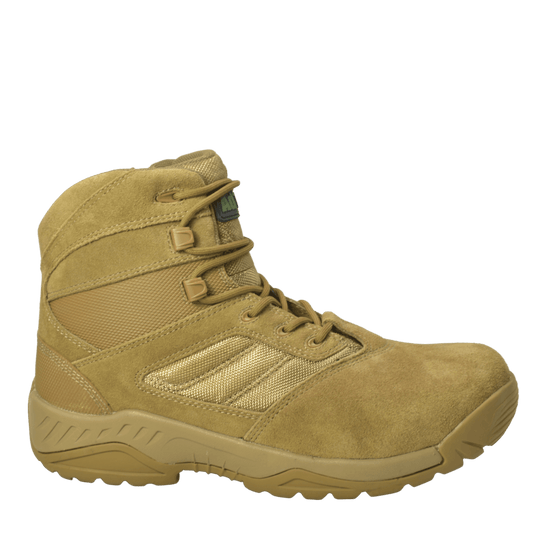 AdTec Men's 6" Suede Leather Side Zipper Tactical Boot Coyote - AdTec - Flyclothing LLC