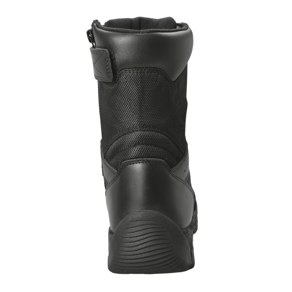 AdTec Men's 9" Full Grain Leather Side Zipper Waterproof Tactical Boot Black - AdTec