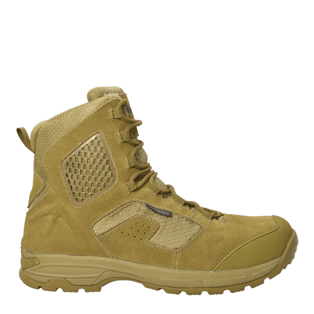 AdTec Men's 8" Suede Leather Side Zipper Waterproof Tactical Boot Coyote - AdTec