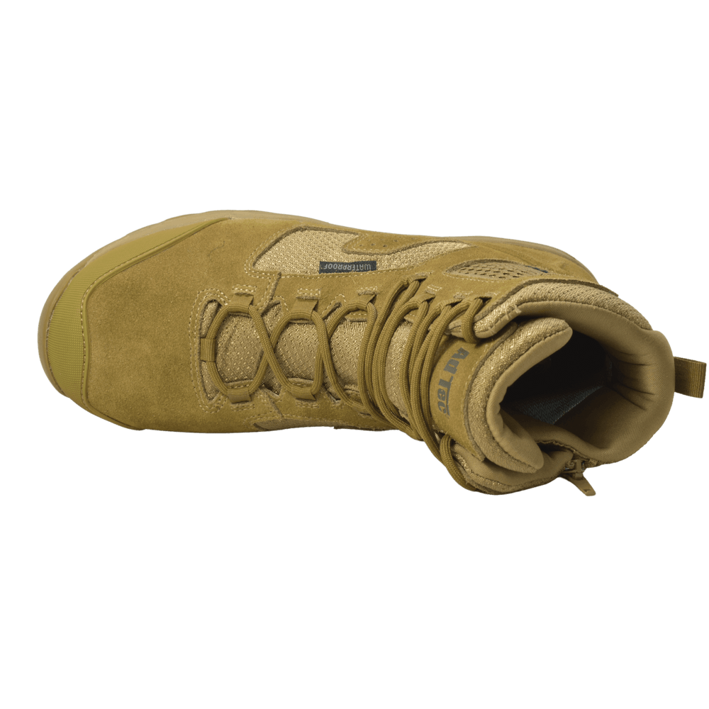 AdTec Men's 8" Suede Leather Side Zipper Waterproof Tactical Boot Coyote - AdTec