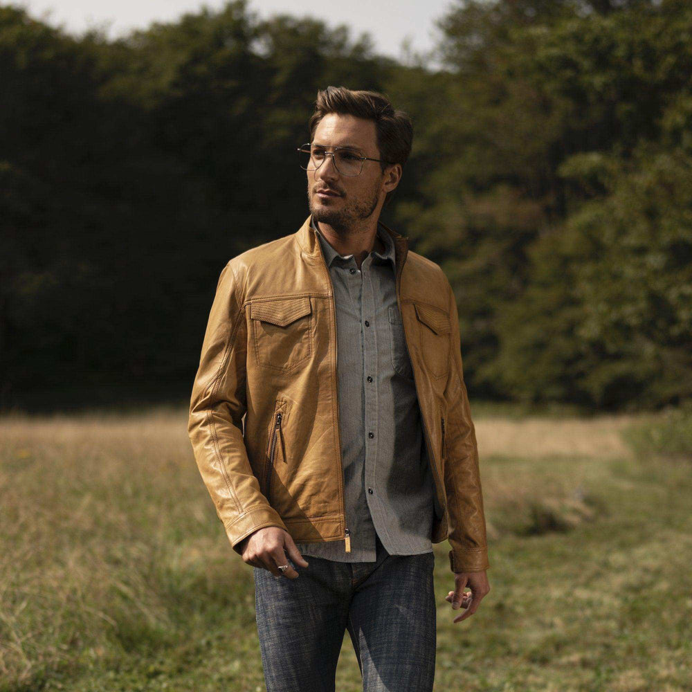 Stetson Butter Soft Distressed Leather Jacket - Stetson - Flyclothing LLC