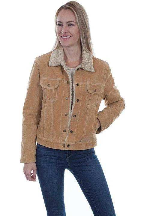 Scully OLD RUST FAUX SHEARLING JEAN JACKET - Scully Leather - Flyclothing LLC