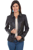 Scully BLACK LAMB SNAP FRONT JACKET - Scully Leather - Flyclothing LLC