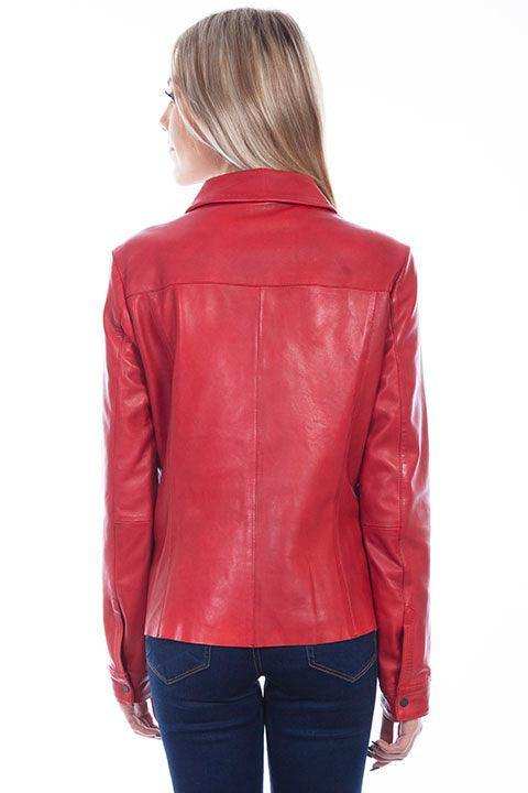 Scully RED LAMB SNAP FRONT JACKET - Scully Leather - Flyclothing LLC