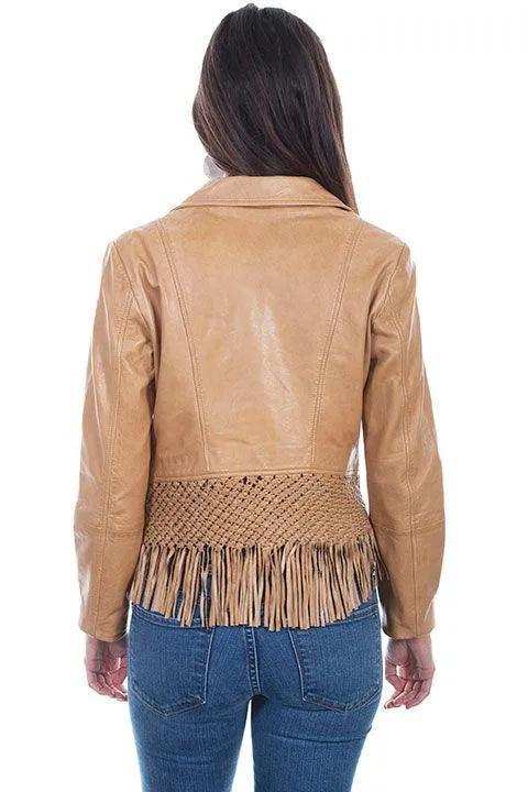 Scully SADDLE TAN MC/FRINGE JACKET - Scully Leather - Flyclothing LLC
