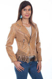 Scully SADDLE TAN MC/FRINGE JACKET - Scully Leather - Flyclothing LLC