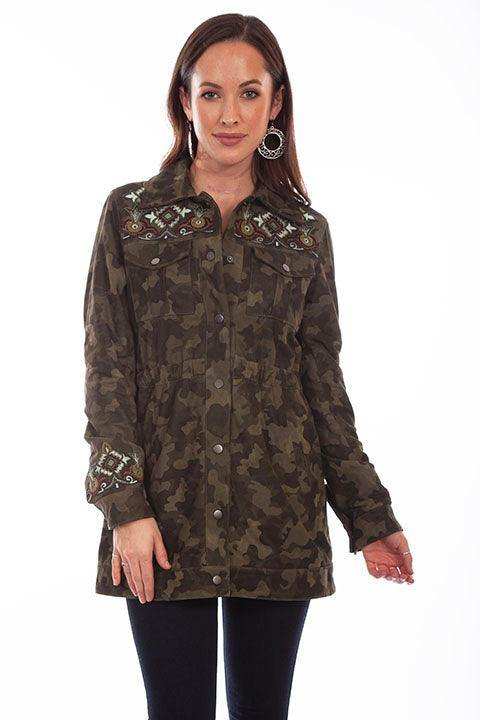 Scully OLIVE CAMOUFLAGE/EMBRO JACKET - Scully Leather - Flyclothing LLC