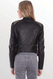 Scully BLACK LAMB FRINGE STUDDED JACKET - Scully Leather - Flyclothing LLC