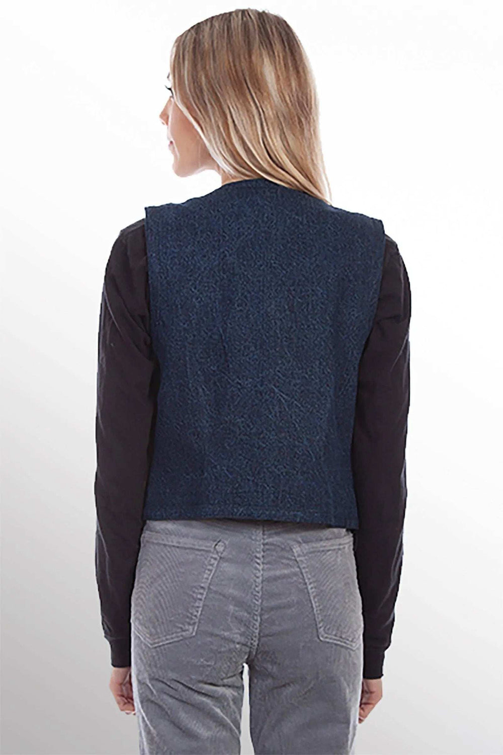 Scully Leather Brown Embroidered Horseshoe Vest - Scully Leather - Flyclothing LLC