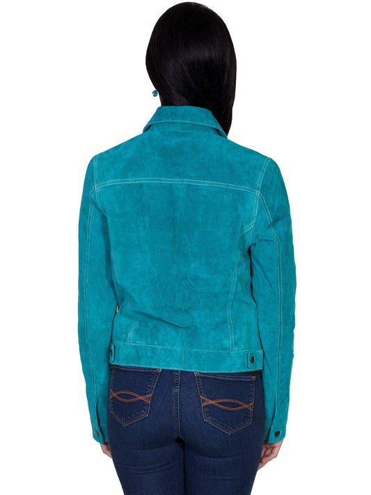 Scully TURQUOISE JEAN JACKET - Scully Leather - Flyclothing LLC