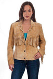 Scully Leather 100% Leather Old Rust Fringe/Lacing Jacket - Scully Leather - Flyclothing LLC