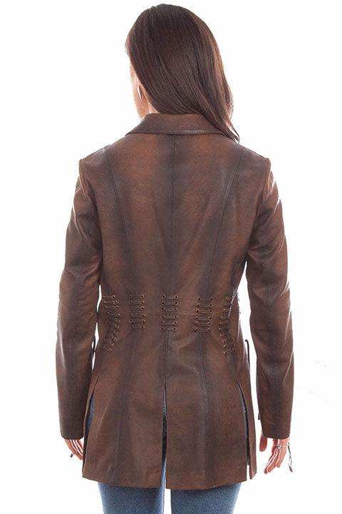 Scully Leather Leatherwear Womens Vintage Brown Ladies Jacket - Scully Leather - Flyclothing LLC