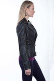 Scully BLACK LAMB Studded motorcycle jacket - Scully Leather - Flyclothing LLC