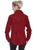 Scully CRANBERRY STAR PRINTED YOKE JKT - Scully Leather - Flyclothing LLC