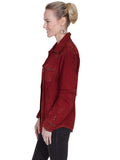 Scully CRANBERRY STAR PRINTED YOKE JKT - Scully Leather - Flyclothing LLC