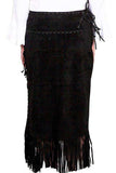 Scully BLACK BOAR SUEDE LADIES SKIRT - Scully Leather - Flyclothing LLC