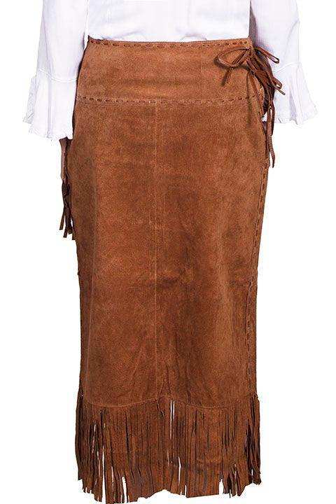 Scully CINNAMON BOAR SUEDE LADIES SKIRT - Scully Leather - Flyclothing LLC