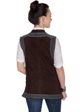 Scully EXPRESSO BOAR SUEDE LADIES VEST - Scully Leather - Flyclothing LLC