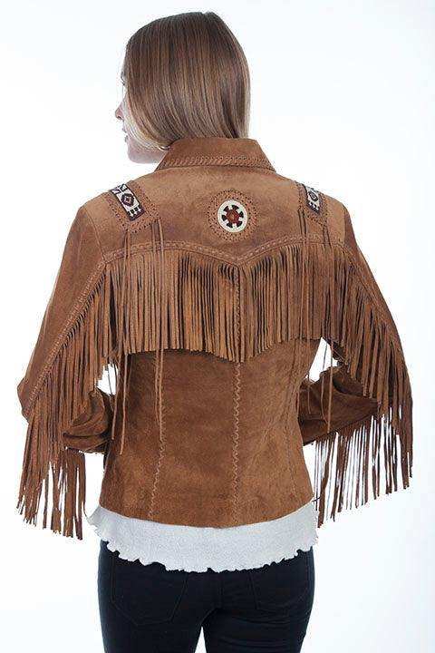 Scully BOURBON BOAR SUEDE BEADED/FRINGE JKT - Scully Leather - Flyclothing LLC