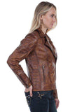 Scully BROWN QUILTED LADIES JACKET - Scully Leather - Flyclothing LLC