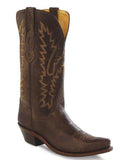 Old West Brown Womens Snip Toe Fashion Wear Boots - Old West - Flyclothing LLC