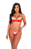 Roma Costume 2pc Romantic Rendezvous Lace & Satin Set - Roma Costume - Flyclothing LLC