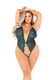 Roma Costume High-Cut Lace Teddy with Crotchless Lace-Up - Roma Costume - Flyclothing LLC