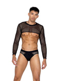 Roma Costume Mens X-Posed Crop Top - Roma Costume - Flyclothing LLC