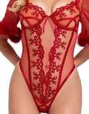 Roma Costume LI641 Rouge Bow Teddy with Sleeves - Roma Costume - Flyclothing LLC