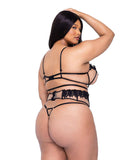 Roma Costume LI648 Ebony Rose 3-Piece Waspie Short Set - Roma Costume - Flyclothing LLC