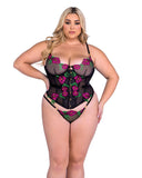 Roma Confidential Peony Paradise Corset 2-Piece Set - Roma Costume - Flyclothing LLC