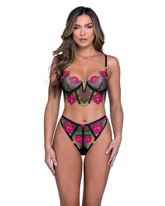 Roma Confidential Peony Paradise 2-Piece Bra Set - Roma Costume - Flyclothing LLC