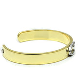 Alamode Gold+Rhodium White Metal Bangle with Top Grade Crystal in Clear - Alamode - Flyclothing LLC