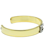 Alamode Gold+Rhodium White Metal Bangle with Top Grade Crystal in Clear - Alamode - Flyclothing LLC