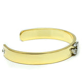 Alamode Gold+Rhodium White Metal Bangle with Top Grade Crystal in Clear - Alamode - Flyclothing LLC
