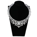 Alamode Rhodium Brass Jewelry Sets with AAA Grade CZ in Clear - Alamode - Flyclothing LLC