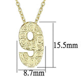 Alamode Flash Gold Brass Chain Pendant with Top Grade Crystal in Clear - Alamode - Flyclothing LLC