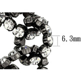 Alamode Ruthenium Brass Bracelet with Top Grade Crystal in Clear - Alamode - Flyclothing LLC