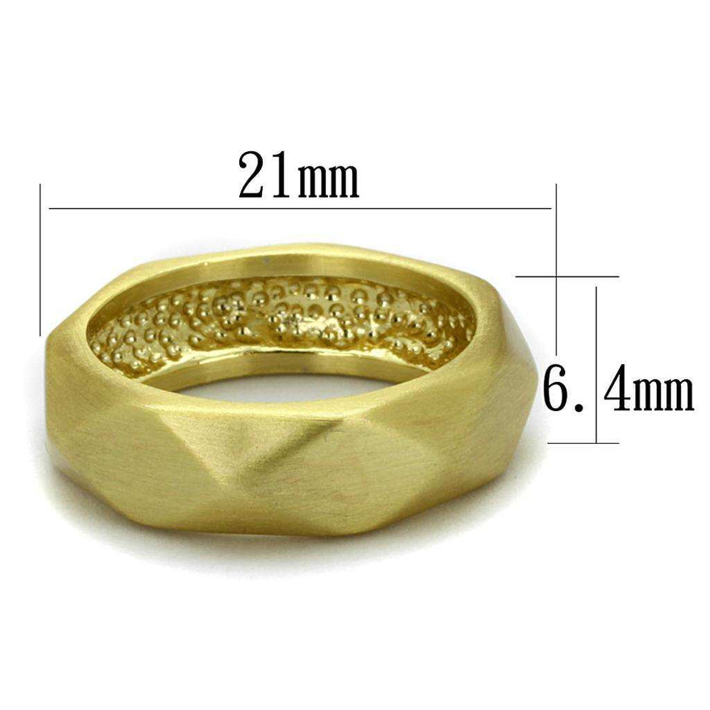 Alamode Gold & Brush Brass Ring with No Stone - Alamode - Flyclothing LLC
