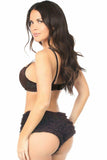 Daisy Corsets Dark Brown Lace Ruffle Panty - Daisy Corsets - Flyclothing LLC