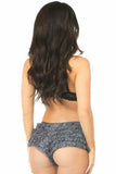 Daisy Corsets Dark Grey Lace Ruffle Panty - Daisy Corsets - Flyclothing LLC