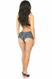 Daisy Corsets Dark Grey Lace Ruffle Panty - Daisy Corsets - Flyclothing LLC